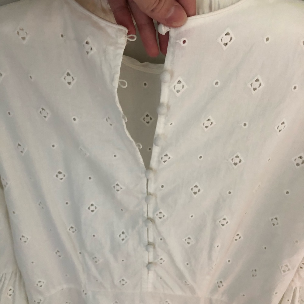 SOLD DONT BUY Doen Noisette dress in white - M - Picture 4 of 6